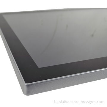 8" Projected capacitve touch POS display 10 point touch with bezel less aluminum case